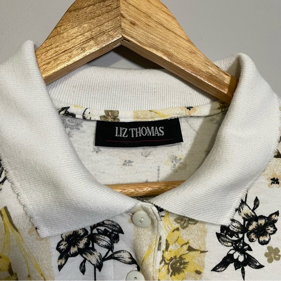 Vintage Liz Thomas Collared Floral Top‎ - Picture 3 of 7